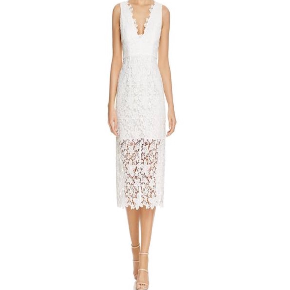 Jill Jill Stuart Lace V neck dress
